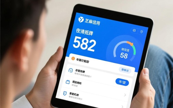 征信黑芝麻信用分582能贷款吗