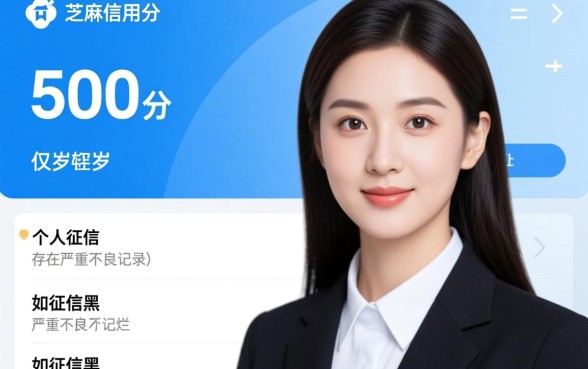 18岁征信黑芝麻分500能下款吗