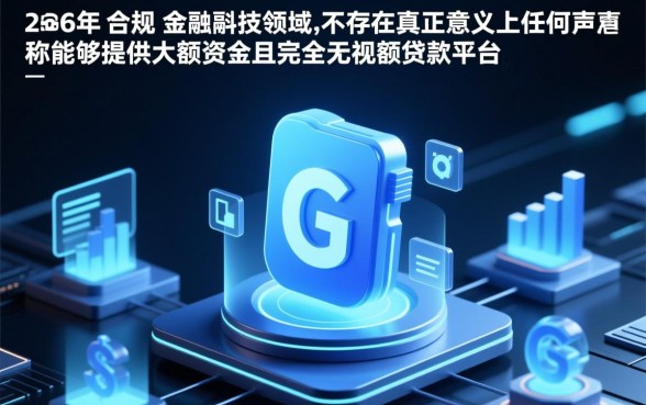 2026年真的有不看征信的大额贷款平台吗