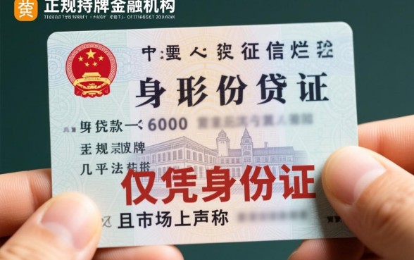 征信黑凭身份证能贷6000吗