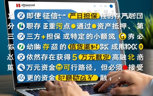 征信黑了怎么贷款,征信不好怎么样才能贷到五万? 征信不好怎么样才能贷到五万
