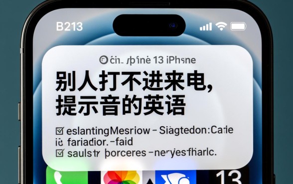 苹果13为什么别人打不进来显示英语