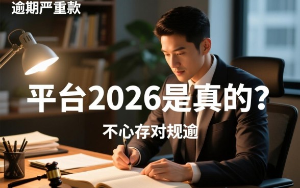 当前逾期严重能下款的平台2026是真的吗