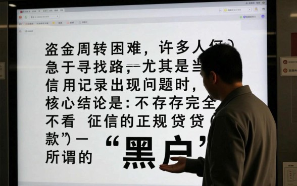 哪里有不看征信的贷款