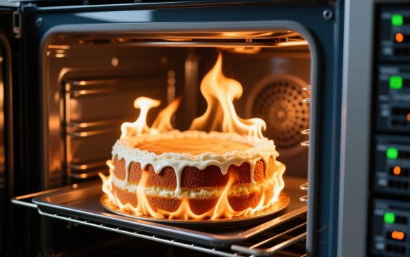 烤的蛋糕为什么上面有口子下面没有口子呢