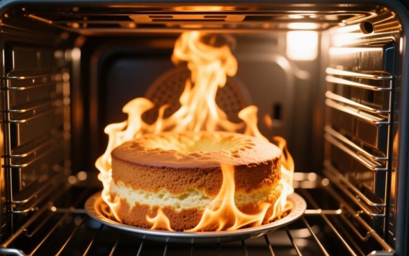 烤的蛋糕为什么上面有口子下面没有口子呢