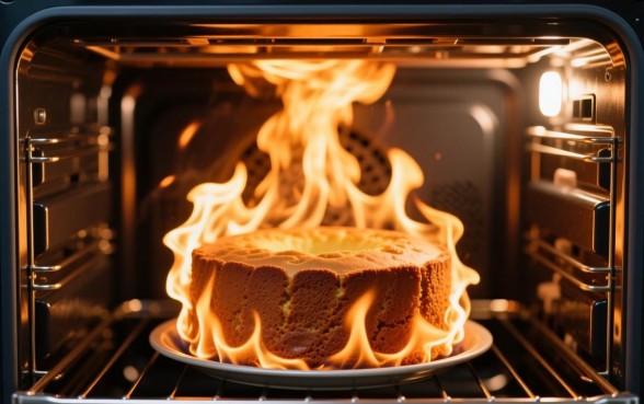 烤的蛋糕为什么上面有口子下面没有口子呢