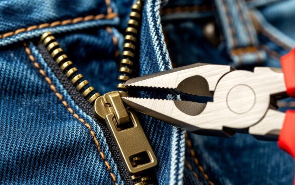 牛仔裤拉链口子是实心的吗