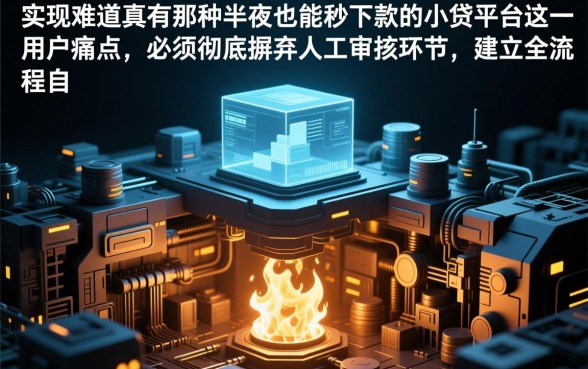 难道真有那种半夜也能秒下款的小贷平台