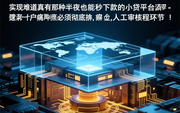 难道真有那种半夜也能秒下款的小贷平台