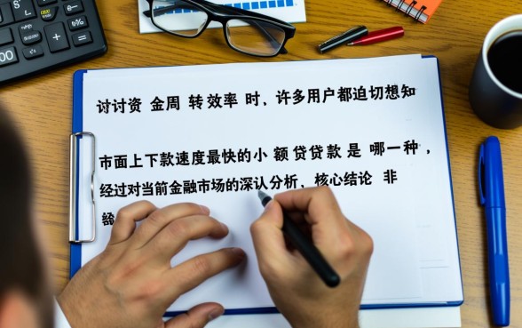 市面上下款速度最快的小额贷款是哪一种