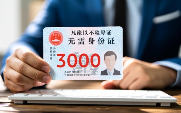 什么软件不用身份证可以借到3000元