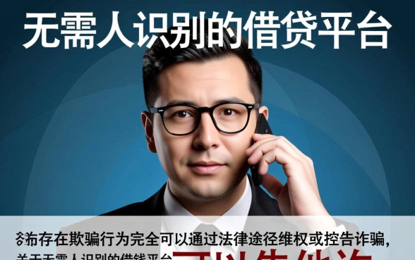 无需人脸识别的借钱平台可以告他诈骗吗