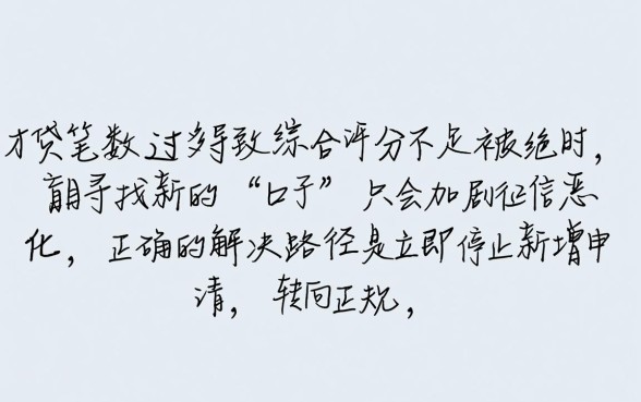 网贷太多了被拒还有什么口子可以下款的