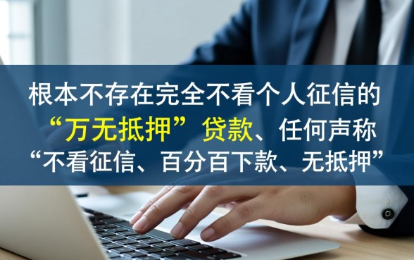 有没有不看个人征信的万无抵押贷款方案,哪里能借到? 有没有不看个人征信的万无抵押贷款方案