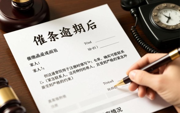 白条逾期催缴函会留家人电联吗