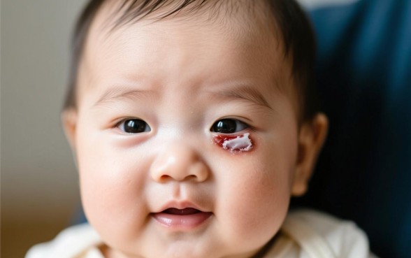 宝宝眼皮有口子几天结痂掉