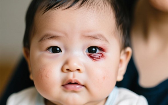 宝宝眼皮有口子几天结痂掉