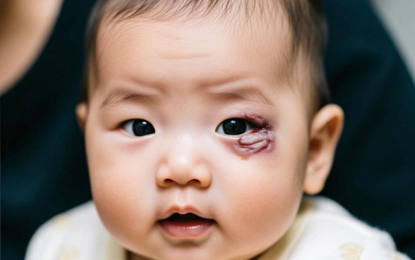 宝宝眼皮有口子几天结痂掉