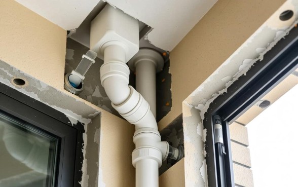 阳台上的下水管有没有检修口,具体位置在哪里? 阳台上的下水管有没有检修口