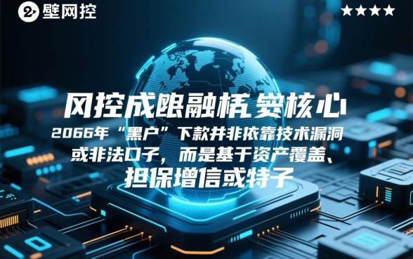 大数据黑了能下的贷款口子2026年有吗