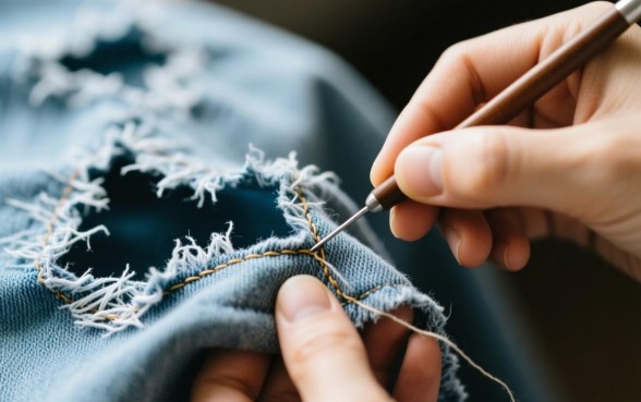 衣服破了个口子怎么补,视频教程哪里下载 衣服破了个口子怎么补