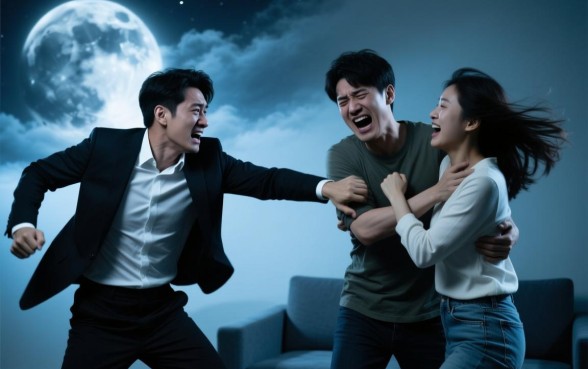 梦见被人追打是什么意思,梦见一男的追打两口子自己被打下? 梦见一男的追打两口子自己被打下