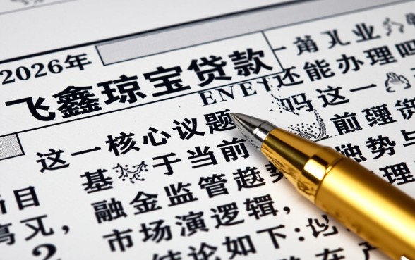 2026年飞鑫琼宝贷款还能办理吗