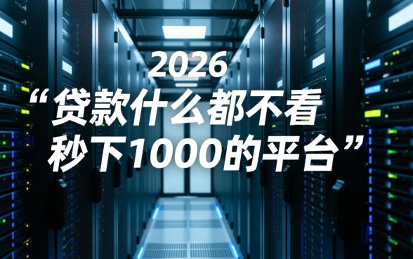 贷款什么都不看秒下1000的平台靠谱吗,黑户能下吗? 贷款什么都不看秒下1000的平台靠谱吗