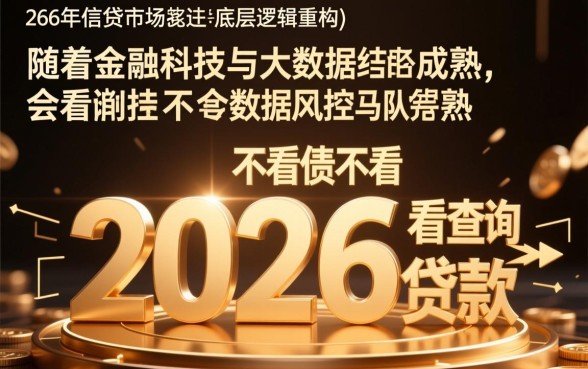 不看负债不看查询的贷款2026有哪些