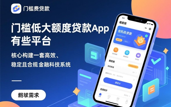 门槛低大额度贷款app有哪些平台