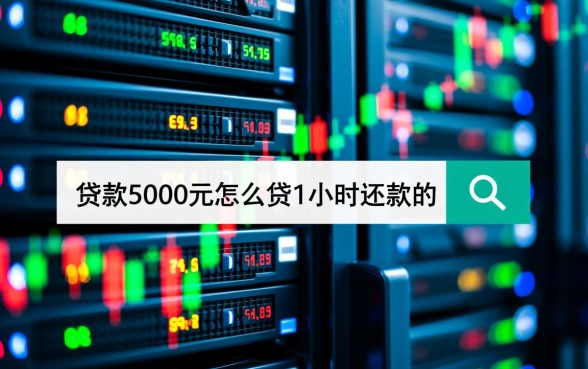 贷款5000元怎么贷1小时还款的,哪里申请秒下款? 贷款5000元怎么贷1小时还款的