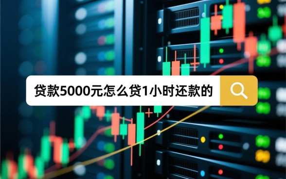 贷款5000元怎么贷1小时还款的,哪里申请秒下款? 贷款5000元怎么贷1小时还款的