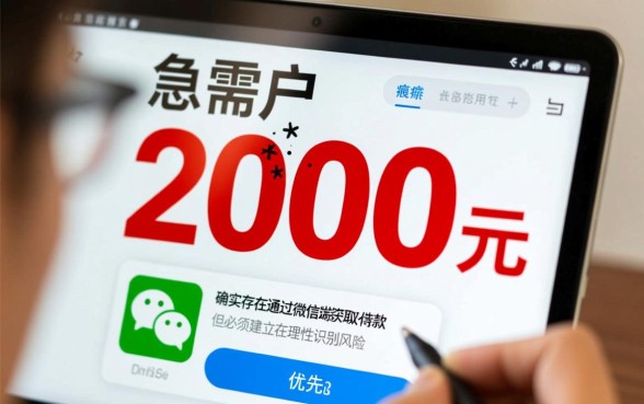 征信差能借2000的微信借款平台吗,哪里有不看征信的借钱口子? 征信差能借2000的微信借款平台吗