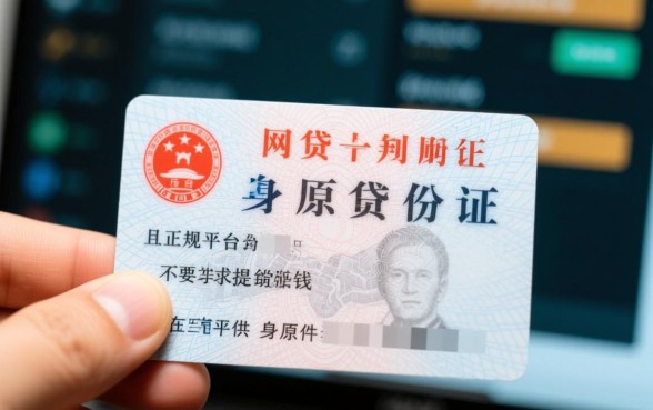 网贷不用身份证原件能不能贷到钱呢,真的安全吗 网贷不用身份证原件能不能贷到钱呢
