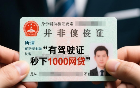 有驾驶证秒下1000网贷是真的吗