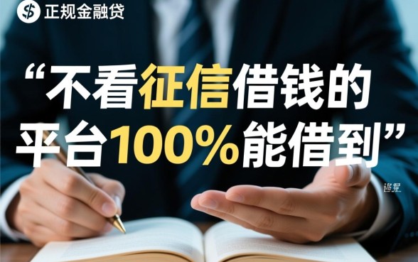 哪里有不用查征信的贷款平台