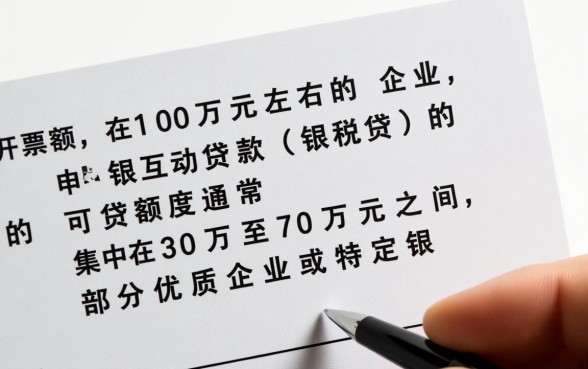 一年开票100万银税贷能贷多少