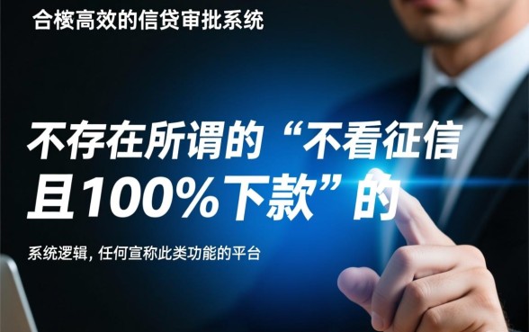 不看征信的贷款平台一定能下款吗