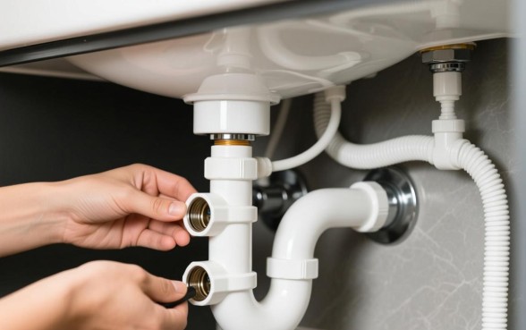 连接脸盆的下水管有两个口子怎么办