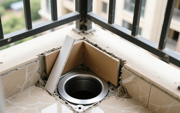 阳台下水道口子封了能打开吗