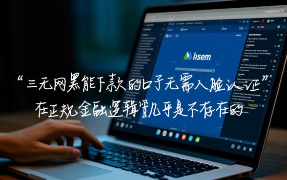 三无网黑能下款的口子无需人脸认证吗