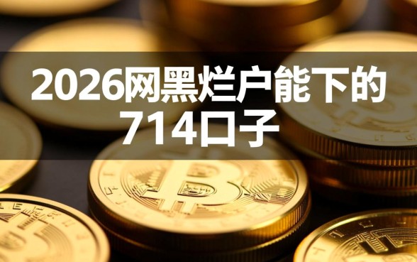 2026网黑烂户能下的714口子有哪些