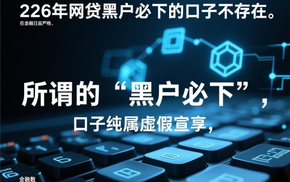 2026年网贷黑户必下的口子有吗