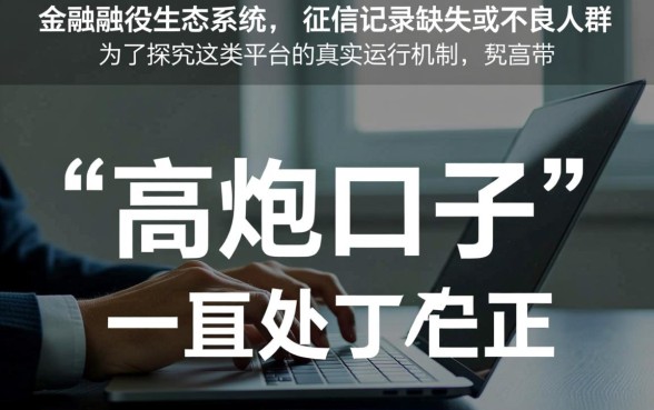 黑户下款的高炮口子是骗局还是机会