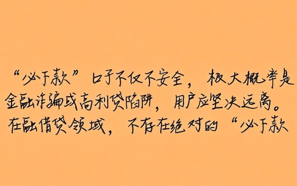 2026必下款的口子真的安全吗