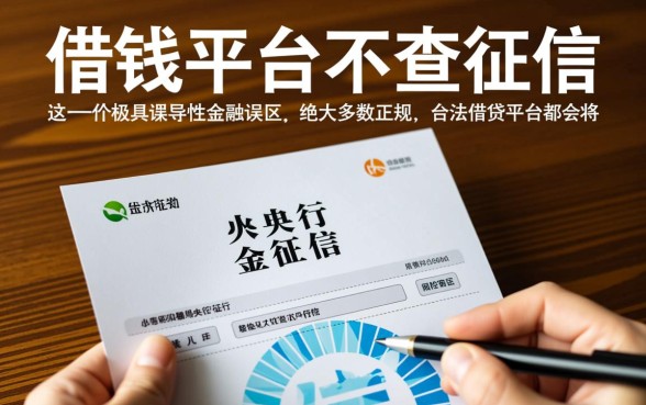 是不是所有借钱平台都不查征信了