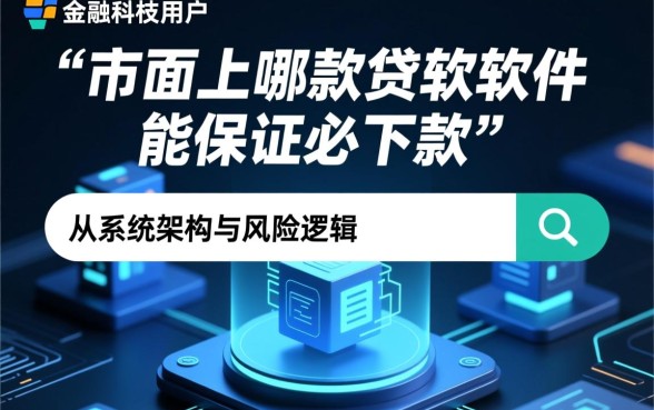 市面上哪款贷款软件能保证必下款