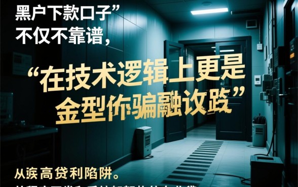 逾期黑户下款口子真的靠谱吗