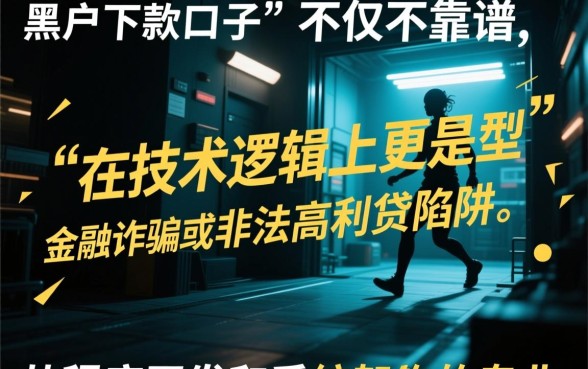 逾期黑户下款口子真的靠谱吗